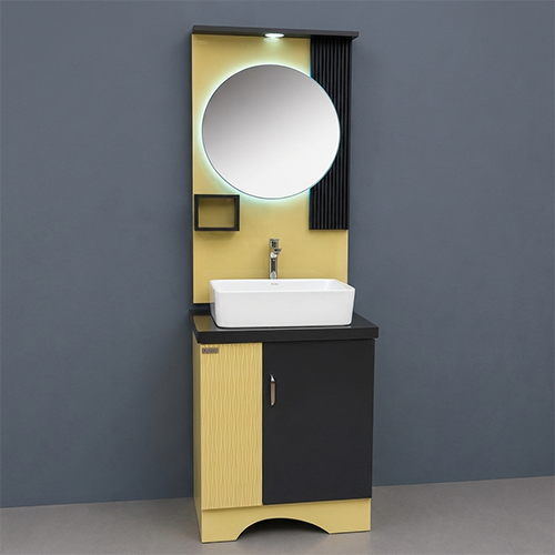 ACODE FM 611 Premium Bathroom Vanity Cabinet| Size: 60 × 48 × 80 cm| Premium PVC Board Construction| Practical Storage Cabinet| Space-Saving Structure Nill