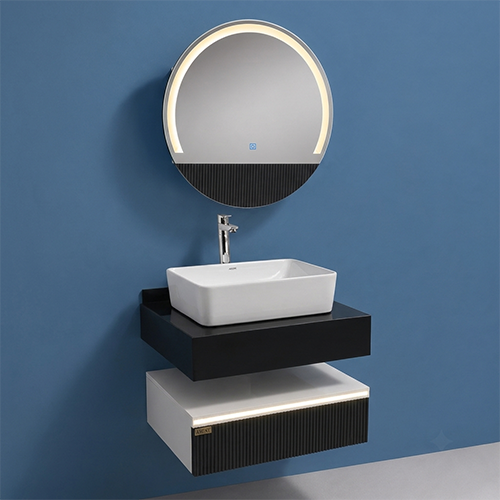 ACODE TP 256, a stylish PVC Board & Full Body Tile bathroom unit created for modern interiors | Basin not included.| Size 60 × 48 × 15 CM ,60 × 48 × 20 CM | Nill