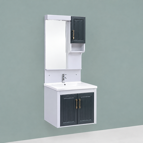 ACODE KT 6660 Wall-Mounted Designer Bathroom Vanity Cabinet Set | 100% Waterproof PVC Board | Space-Saving Wall-Hung Design | Dimensions (L × W × H) 60 × 48 × 50 CM NILL