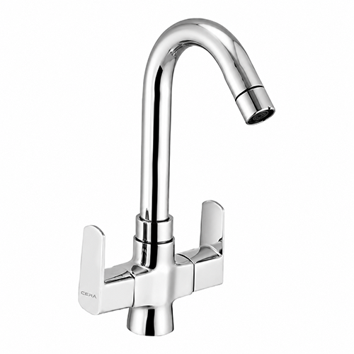 IRWA CUBCH Center Hole Basin Mixer with Swivel Spout Nill