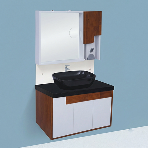 ACODE KTX 7788 Wall-Mounted Designer Bathroom Vanity Cabinet Set | Solid Wood & Premium PVC Hybrid Build | Space-Saving Wall-Hung Design| Dimensions (L × W × H)80 × 48 × 50 CM NILL