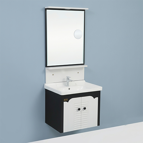 ACODE KT 9119 Wall-Mounted Designer Bathroom Vanity Cabinet Set | 100% Waterproof PVC Board | Space-Saving Wall-Hung Design | Dimensions (L × W × H) 60 × 48 × 50 CM NILL