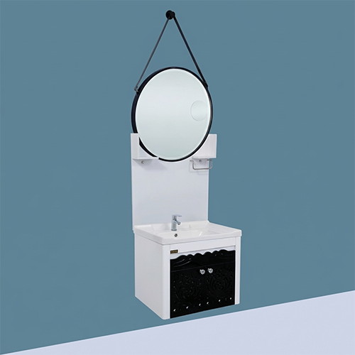 ACODE KT 444 Wall-Mounted Designer Bathroom Vanity Cabinet Set | Wall-Mounted Floating Cabinet | Dimensions (L × W × H) 60 × 48 × 50 CM | 100% WATERPROOF PVC BUILD NILL