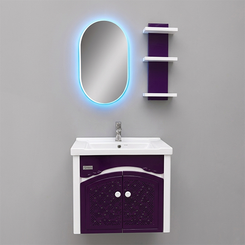 ACODE EC 9665 Wall-Mounted Designer Bathroom Vanity Cabinet Set | Premium PVC Board Construction | Space-Saving Wall-Hung Design | Dimensions (L × W × H) 60 × 48 × 50 CM NILL