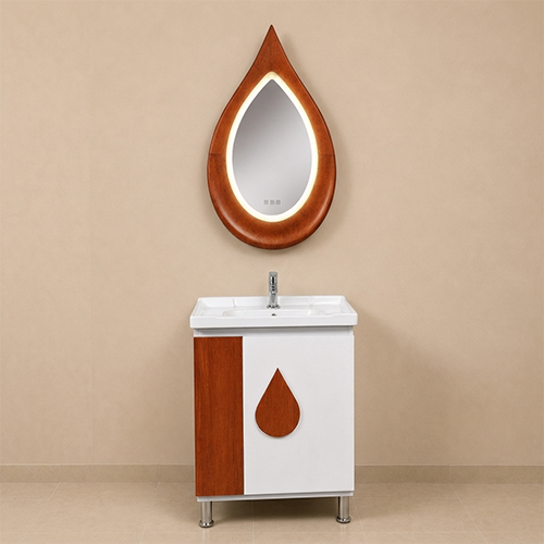 ACODE FMWDX 003 | Premium PVC Board & Solid Wood Construction| Size: 60 × 48 × 80 cm| Space-Saving Design | Easy to Clean & Maintain| Moisture-Resistant PVC Material Nill